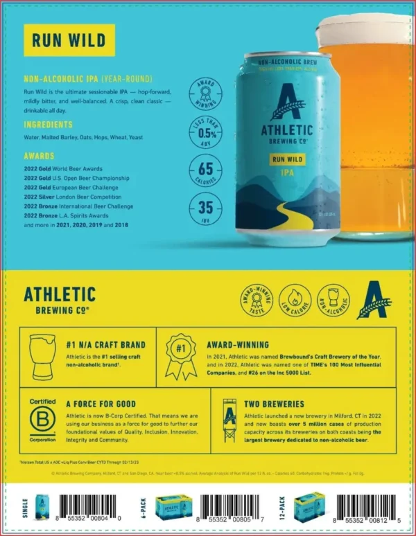 Athletic Brewing – Run Wild IPA - Image 4