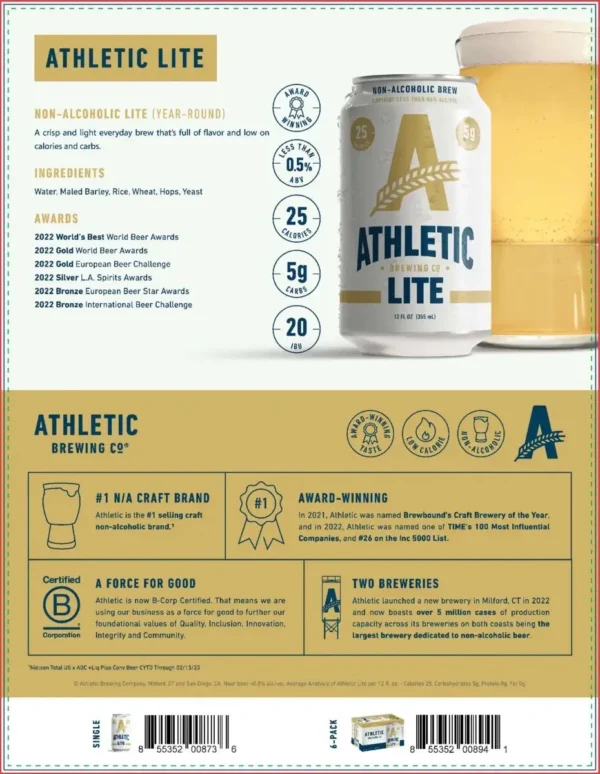 Athletic Lite | Non Alcoholic Light Beer - Image 3