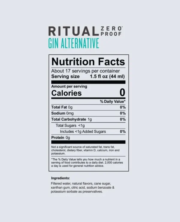 Ritual Zero Proof Non-Alcoholic Gin Alternative - Image 6