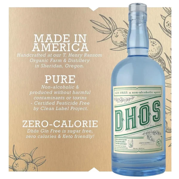 Dhos Gin Free Non-Alcholic Gin - Image 2