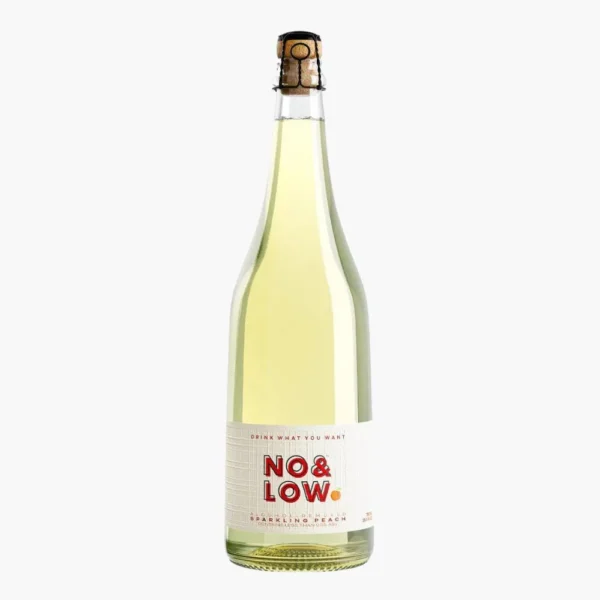 No & Low Sparkling Peach – Non-Alcoholic Sparkling Peach Wine