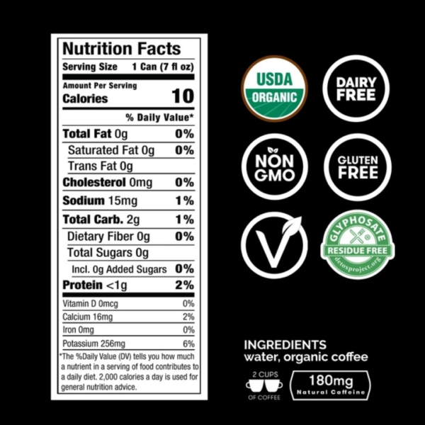 Original Black Nitro Cold Brew Coffee (12-Packs) - Image 8