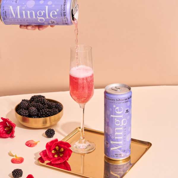 Mingle Mocktails Blackberry Hibiscus Bellini - Image 4