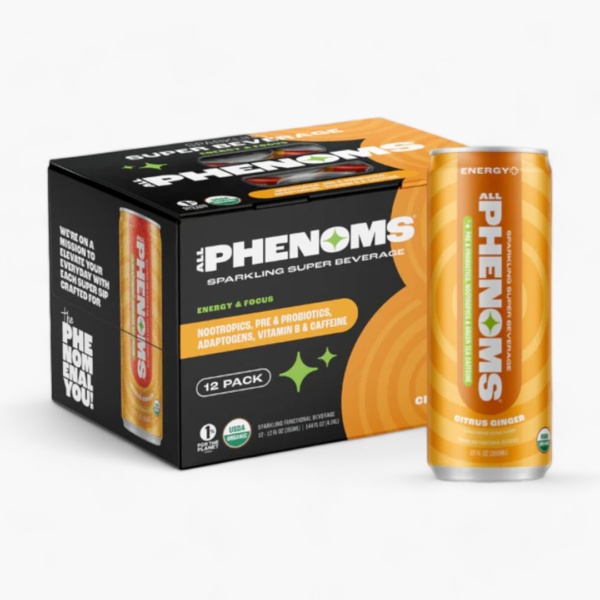 All Phenoms Citrus Ginger: Energy Blend (Pack of 12) - Image 2