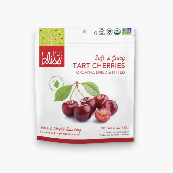 Fruit Bliss Organic Tart Cherries Snacks 4 oz. (Case of 6)