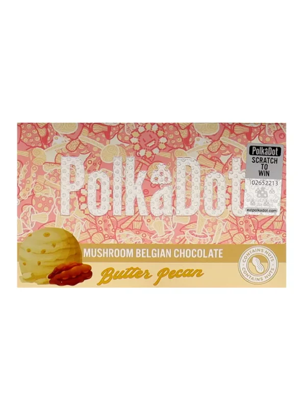 Butter Pecan PolkaDot Magic Mushroom Belgian Chocolate