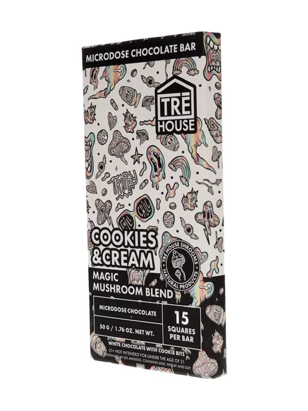 Cookies & Cream Tre House Magic Mushroom Chocolate Bar 50g