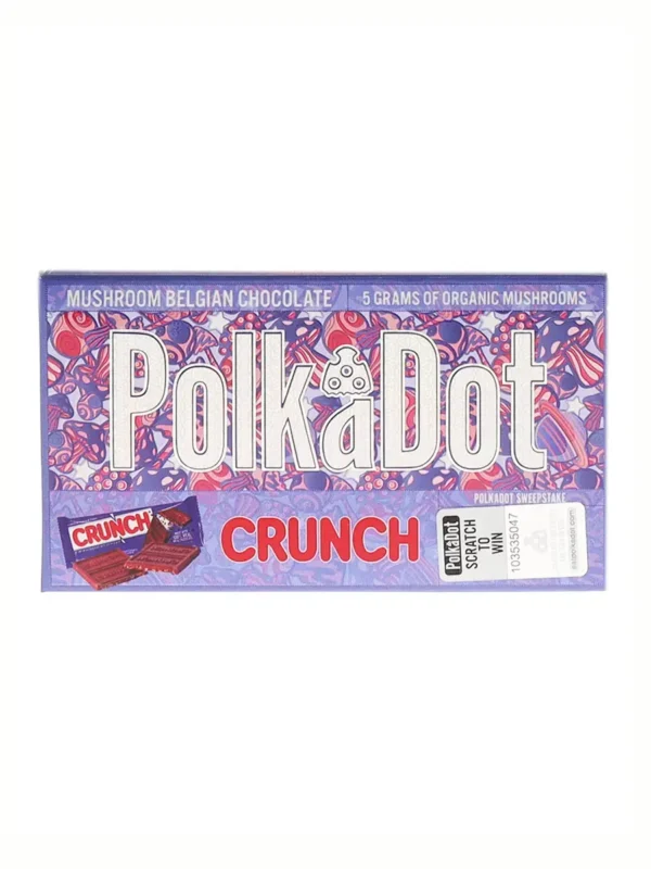Crunch PolkaDot Magic Mushroom Belgian Chocolate