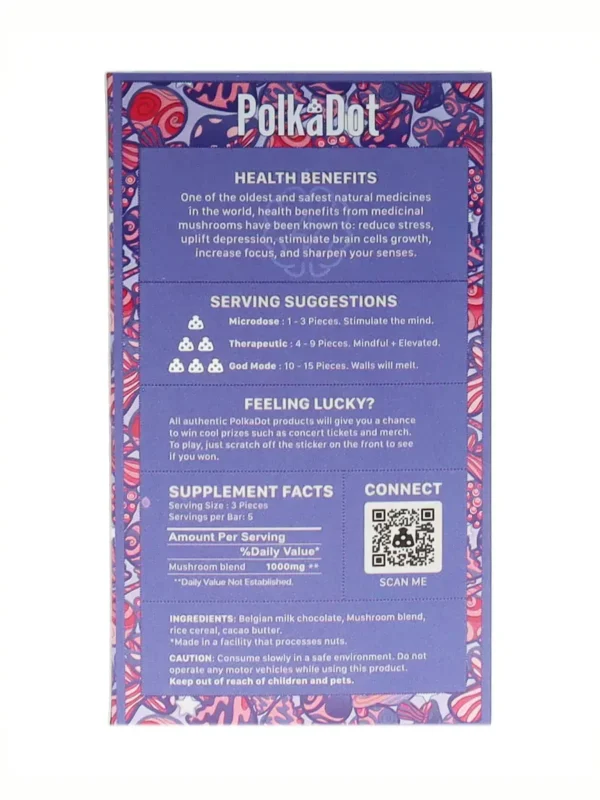 Crunch PolkaDot Magic Mushroom Belgian Chocolate - Image 2