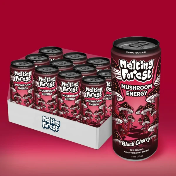 Melting Forest Black Cherry Mushroom Energy Drink - Image 4