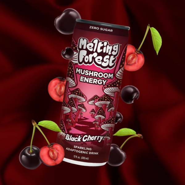 Melting Forest Black Cherry Mushroom Energy Drink - Image 2