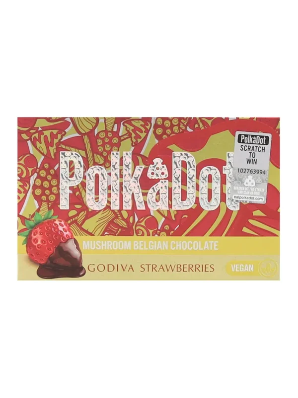 Godiva Strawberries PolkaDot Magic Mushroom Belgian Chocolate