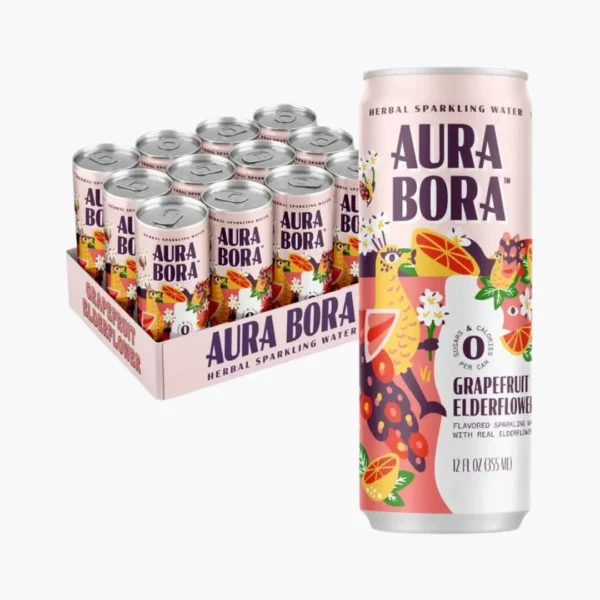 Aura Bora Grapefruit Elderflower (12-Cans)