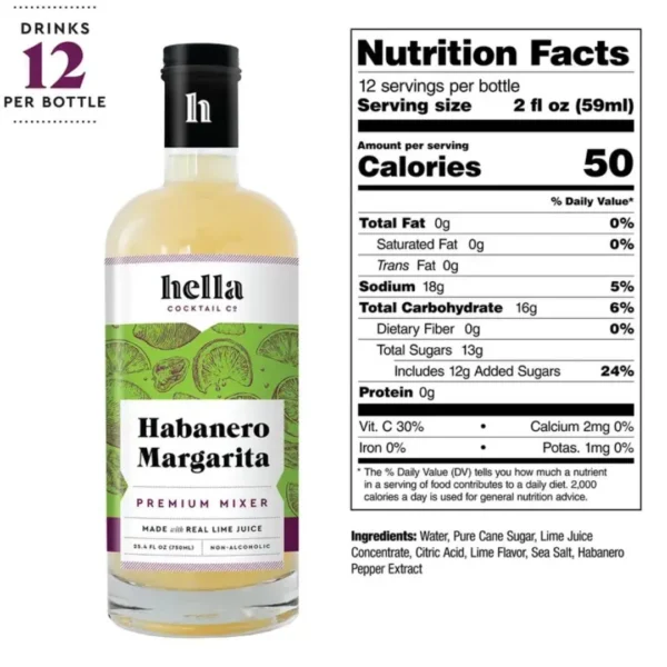 Cocktail Mixer Habanero Margarita - Image 3