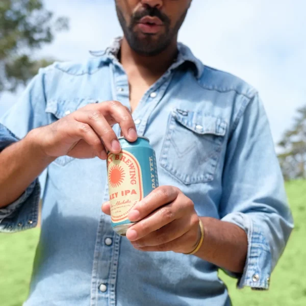 Best Day Brewing Hazy IPA Non-Alcoholic Beer - Image 2