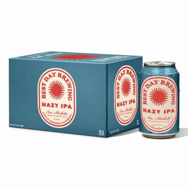 Best Day Brewing Hazy IPA Non-Alcoholic Beer - Image 5