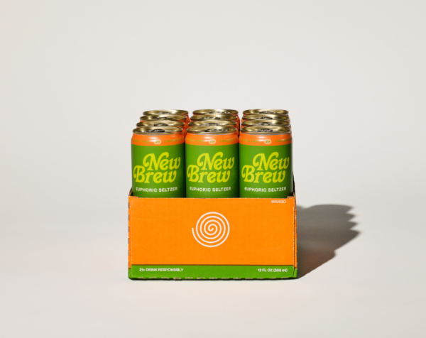 New Brew Mango Euphoric Seltzer (24-Cans) - Image 3