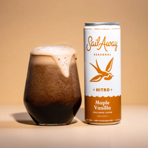 Sail Away Fall Seasonal Nitro Cold Brew Coffee – Maple Vanilla (6-Cans) - Image 4
