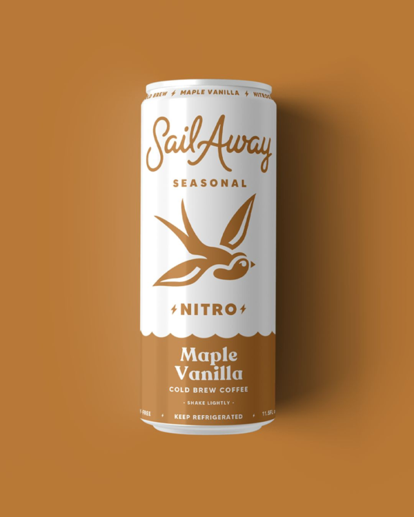 Sail Away Fall Seasonal Nitro Cold Brew Coffee – Maple Vanilla (6-Cans)