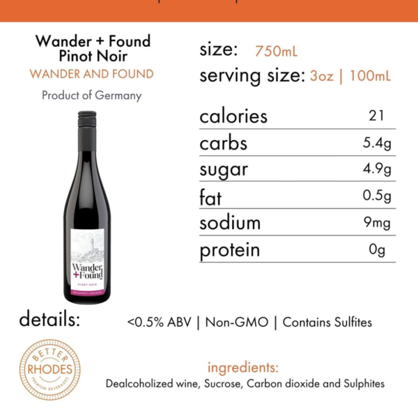 Wander + Found Non-Alcoholic Pinot Noir - Image 3