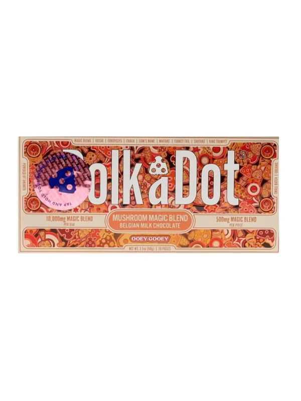 Ooey Gooey PolkaDot Magic Mushroom Belgian Milk Chocolate
