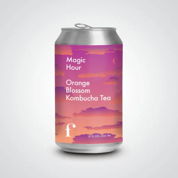 Magic Hour Orange Blossom Kombucha Tea (12 Cans) - Image 3