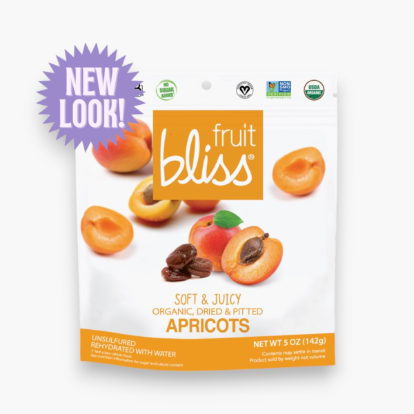 Fruit Bliss Organic Turkish Apricot Snacks 5 oz (Case of 6)