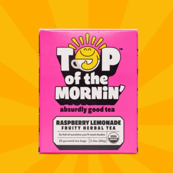 Top of the Mornin’ Raspberry Lemonade Fruity Herbal Tea - Image 3