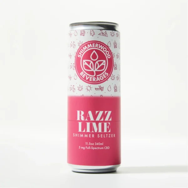 Shimmerwood Beverages Seltzer Razz Lime