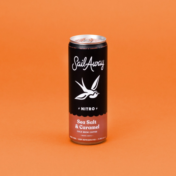 Sail Away Nitro Cold Brew Organic Coffee – Sea Salt & Caramel (12-Packs)