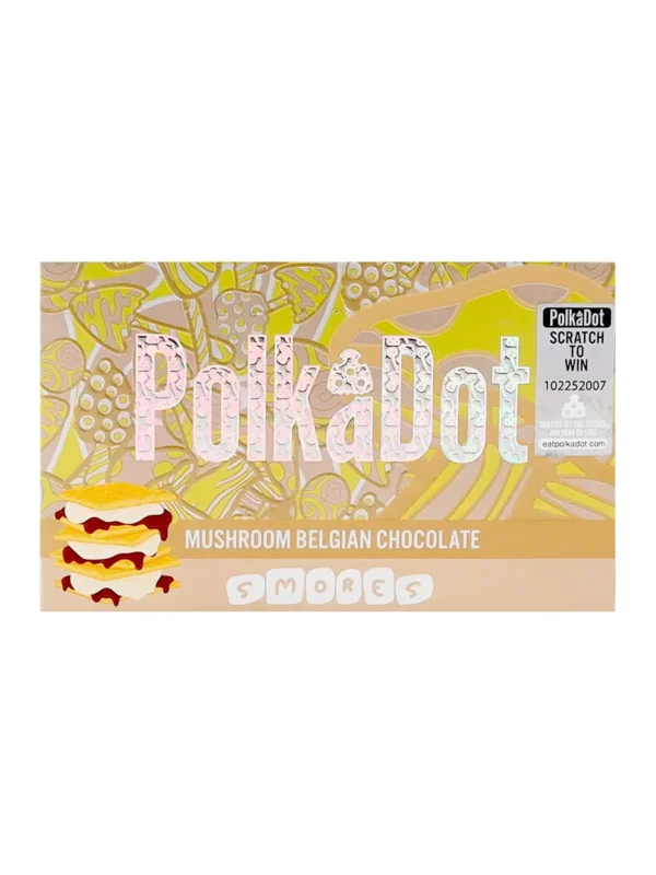 Smores PolkaDot Magic Mushroom Belgian Chocolate