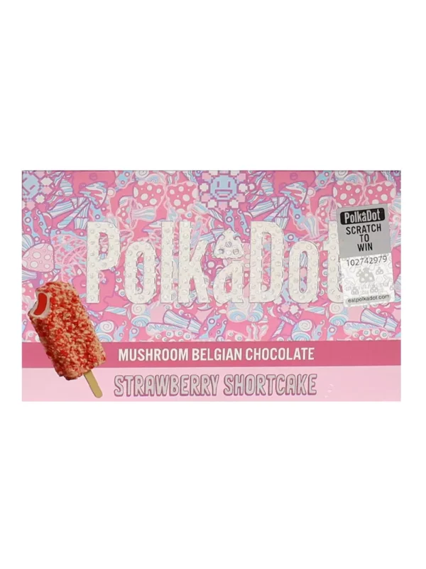 Strawberry Shortcake PolkaDot Magic Mushroom Belgian Chocolate