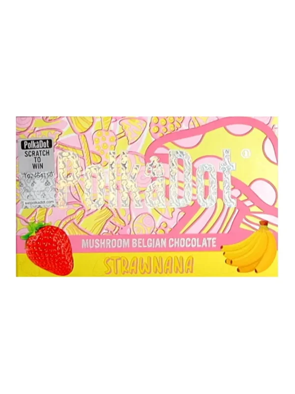 Strawnana PolkaDot Magic Mushroom Belgian Chocolate