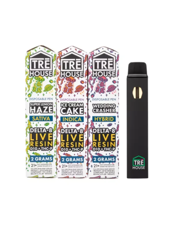 Tre House Live Resin D8+D10+THCP Vape 2G