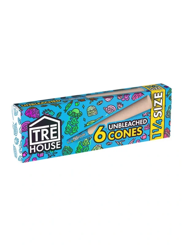 Tre House Ultra Thin Unbleached Cones 1 1/4 6cs