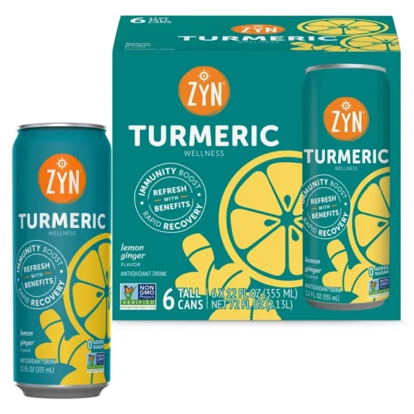 Turmeric Wellness Drink – Lemon Ginger (12-Cans) - Image 5