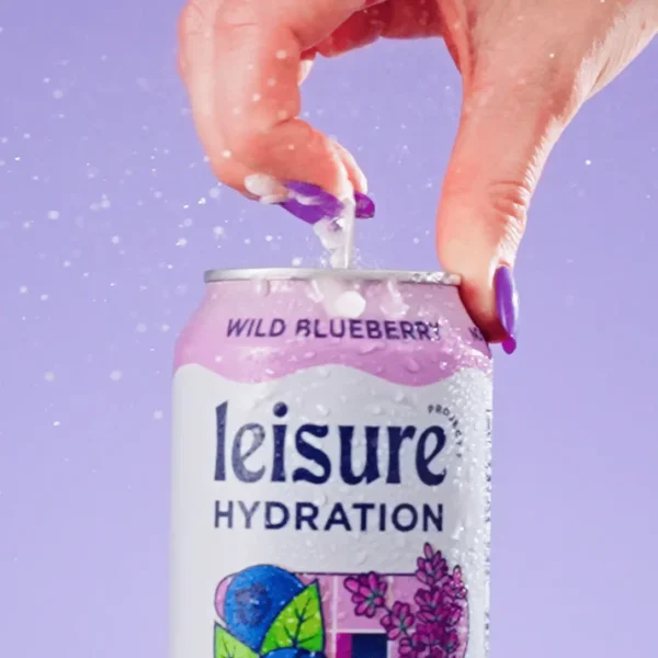 Leisure Hydration Wild Blueberry Electrolyte Refresher (12-Cans) - Image 3