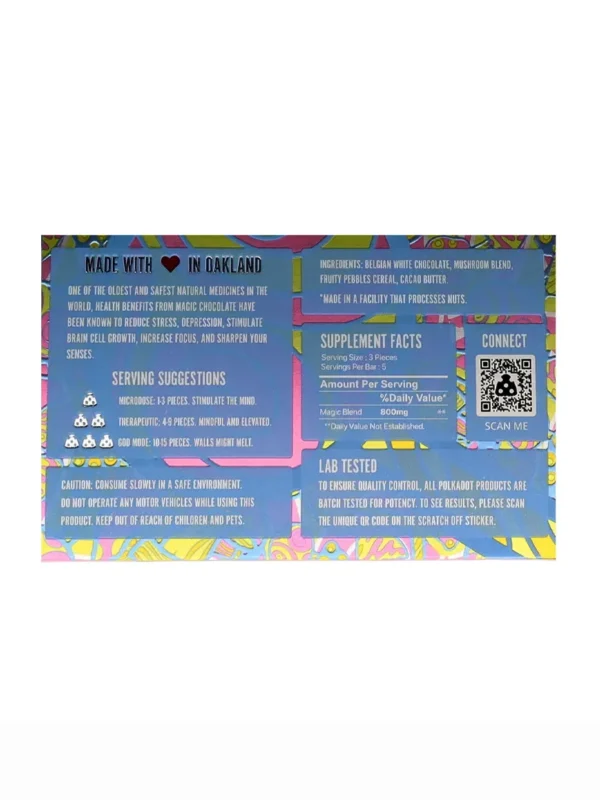 Fruity Pebbles PolkaDot Magic Mushroom Belgian Chocolate - Image 2