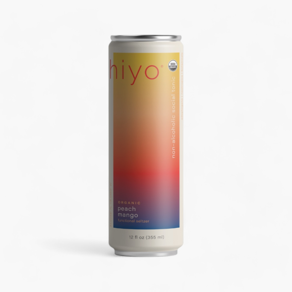 Hiyo Organic Peach Mango Functional Seltzer