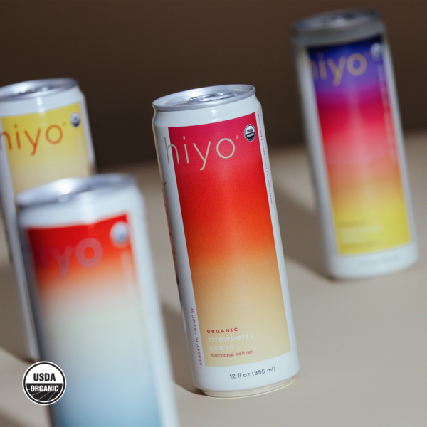 Hiyo Organic Strawberry Guava Functional Seltzer - Image 3