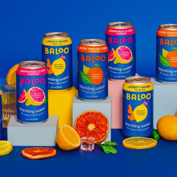 Baloo Sparkling Water, Variety Pack - Image 5